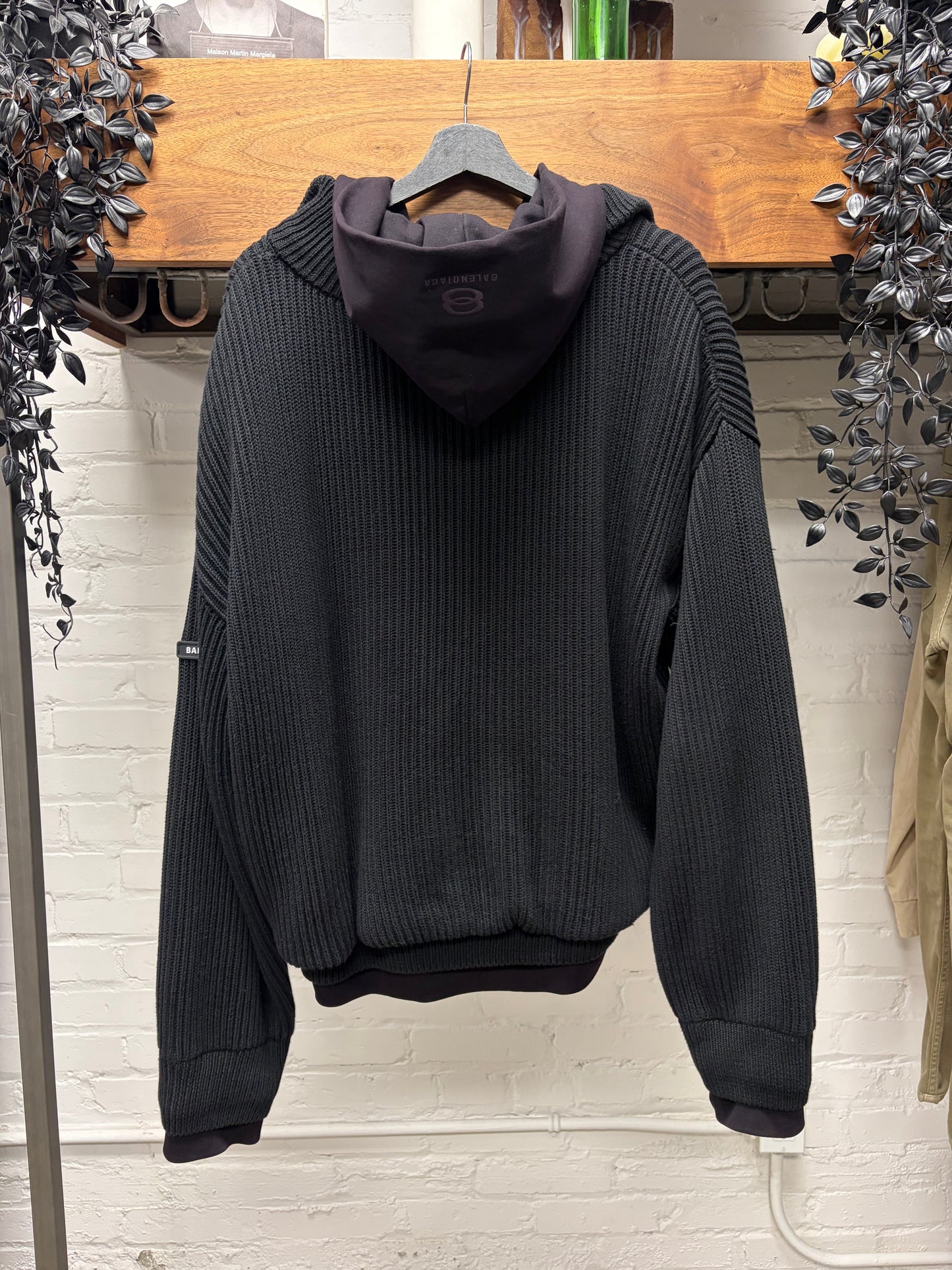 2023 Balenciaga ‘Unity Sports Logo’ Double Layered Ribbed Knit + Hoodie