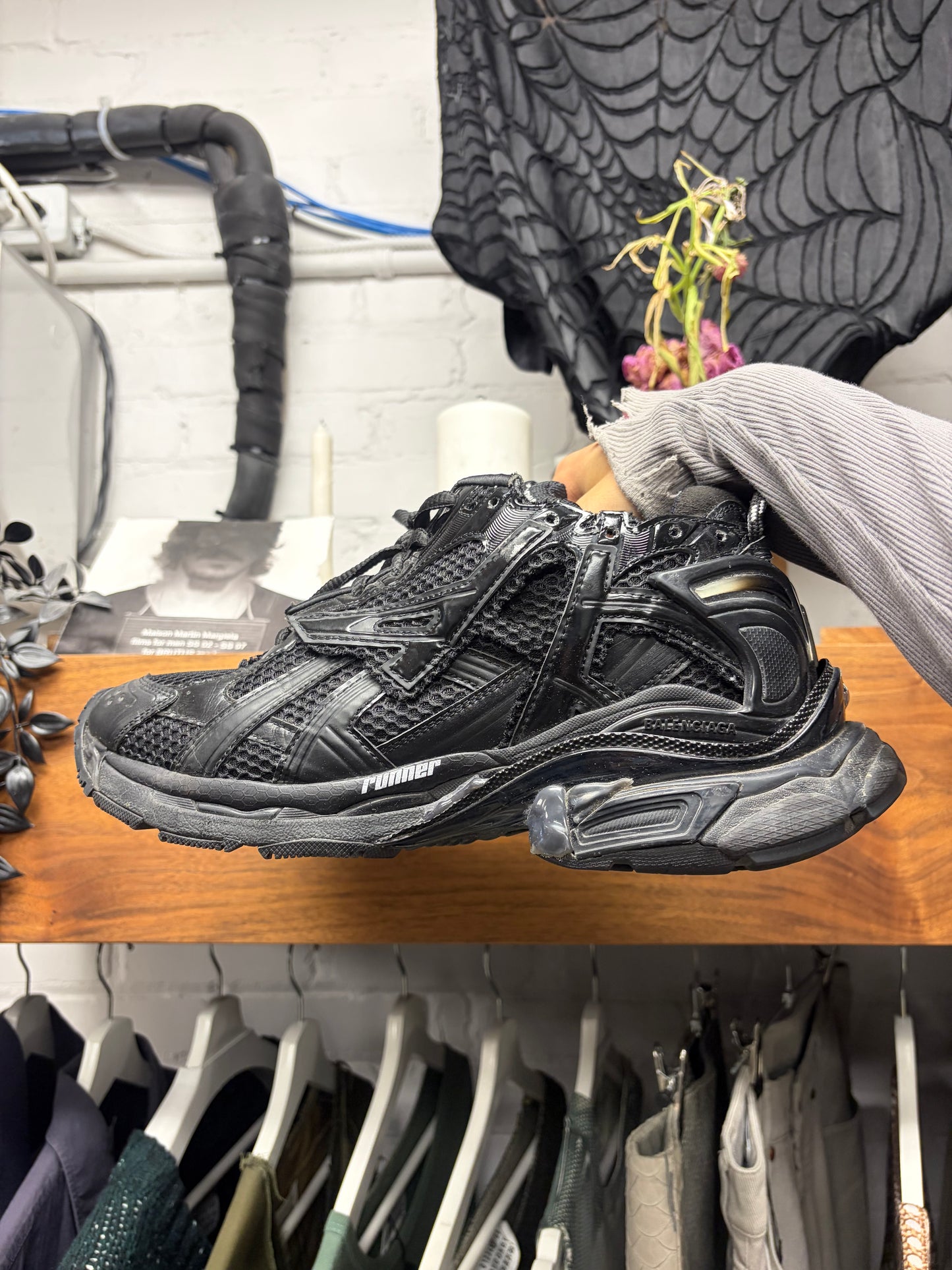 Balenciaga ‘Runner’ Triple Black Low Top Sneakers