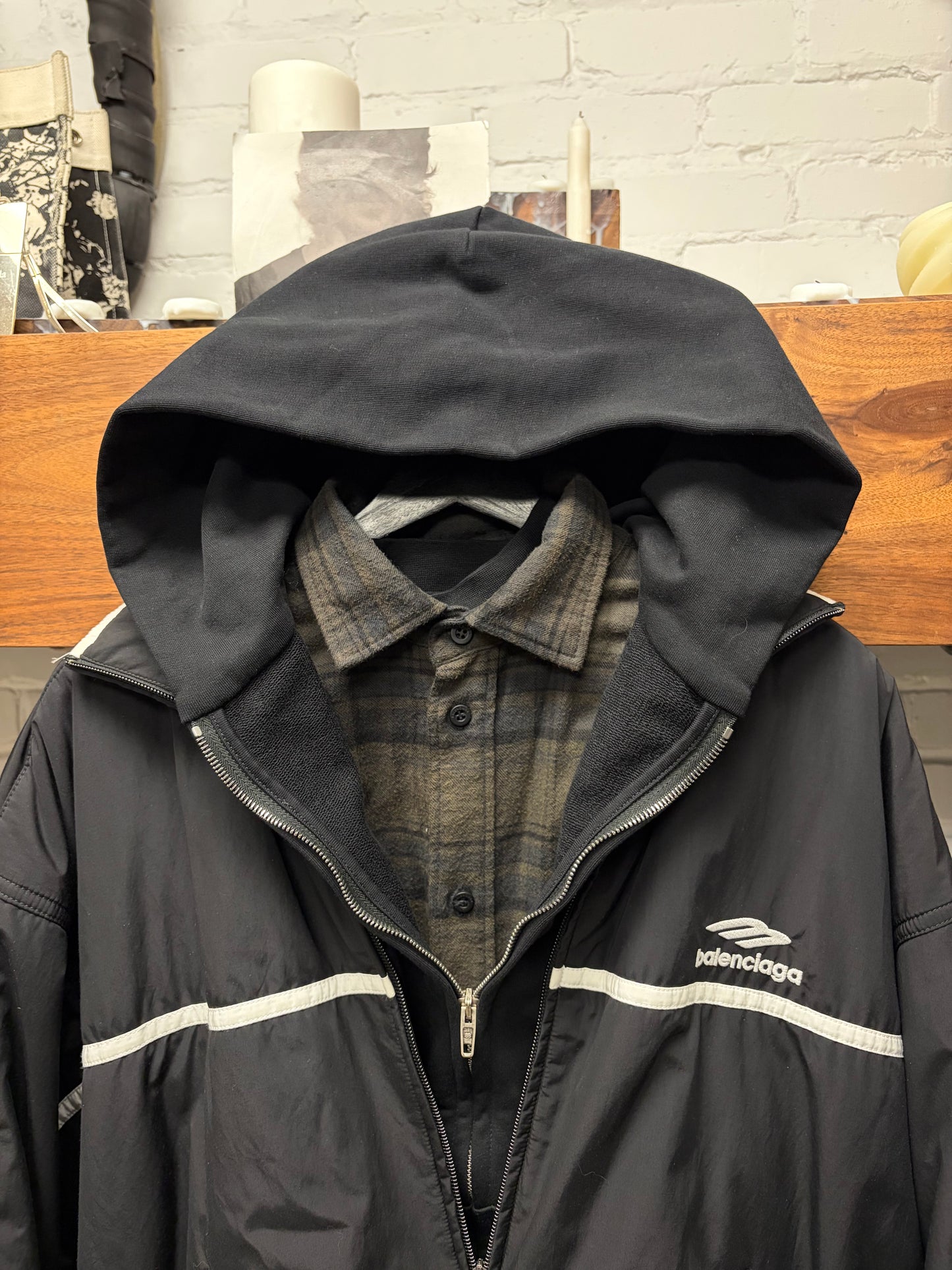 SS2024 Balenciaga ‘Sports Icon’ Quad Layered Jacket/Hoodie/Flannel/T-Shirt
