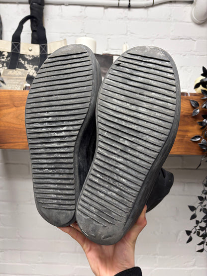 Rick Owens ‘Mega Bumper’ Geobasket Black High Top Sneakers