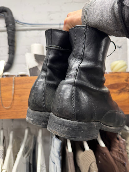 Guidi ‘995’ Black Full Grain Horse Leather Combat Boots