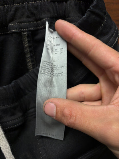 Rick Owens ‘Creatch’ Waxed Black Drop Crotch Pants