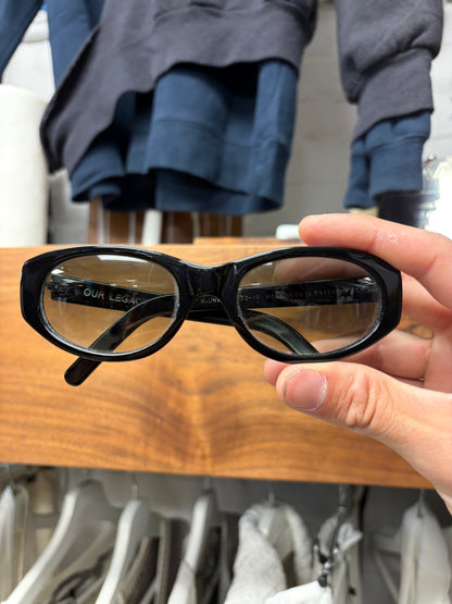 Our Legacy ‘Unwound’ Black Oval Shape Sunglasses
