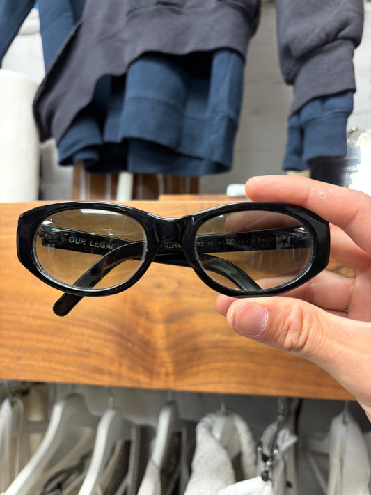 Our Legacy ‘Unwound’ Black Oval Shape Sunglasses