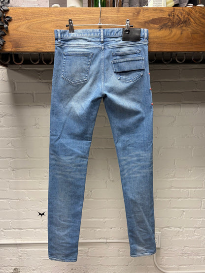 Givenchy ‘Star Patch’ Blue Skinny Jeans