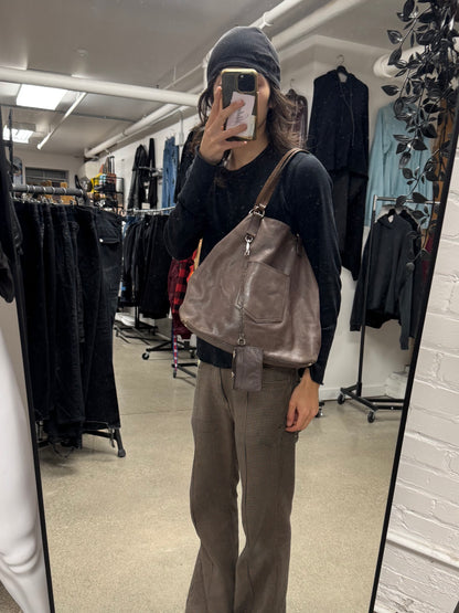 Miu Miu Bruise Purple Leather Shoulder Bag