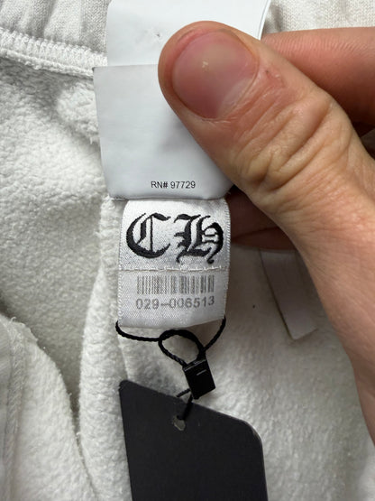 Chrome Hearts ‘Cemetery’ Leather Cross Patch Sweat Shorts