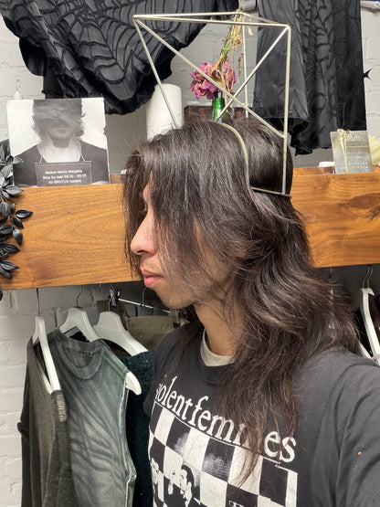 SS2019 Rick Owens ‘Babel’ Silver Tone Metal ‘Runway’ Sculptural Headpiece