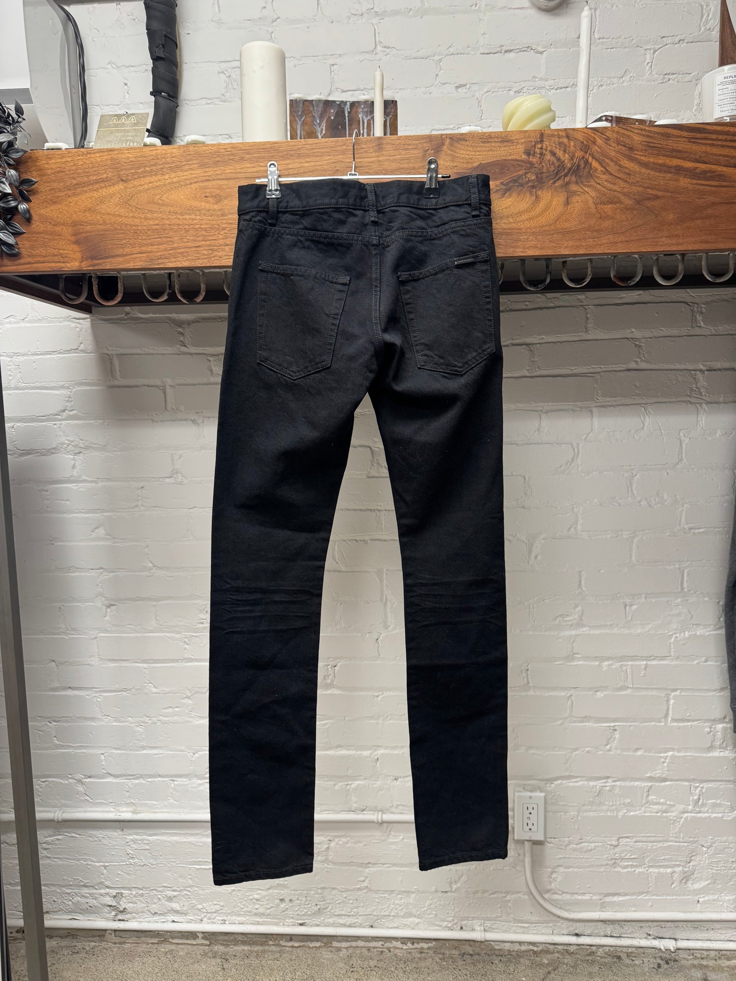 2019 Saint Laurent ‘D14’ Black Skinny Jeans