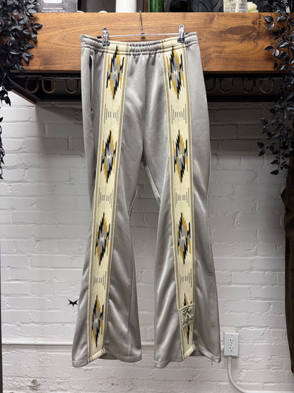 Kapital ‘Kochi & Zephyr’ Frontline Grey Tribal Flared Leg Track Pants