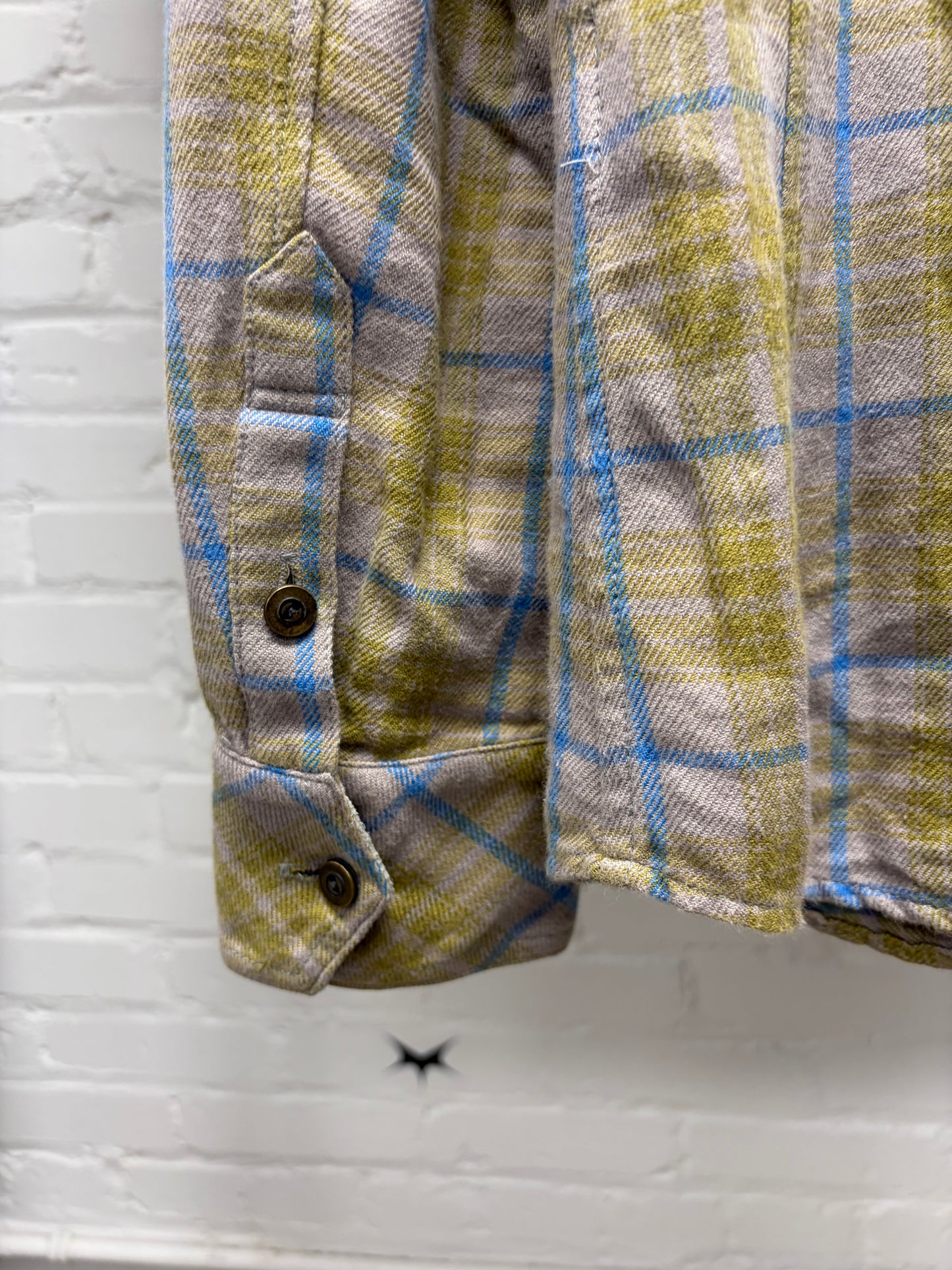 Isamu Katayama Backlash ‘Pigskin Suede’ Printed Plaid Western Flannel