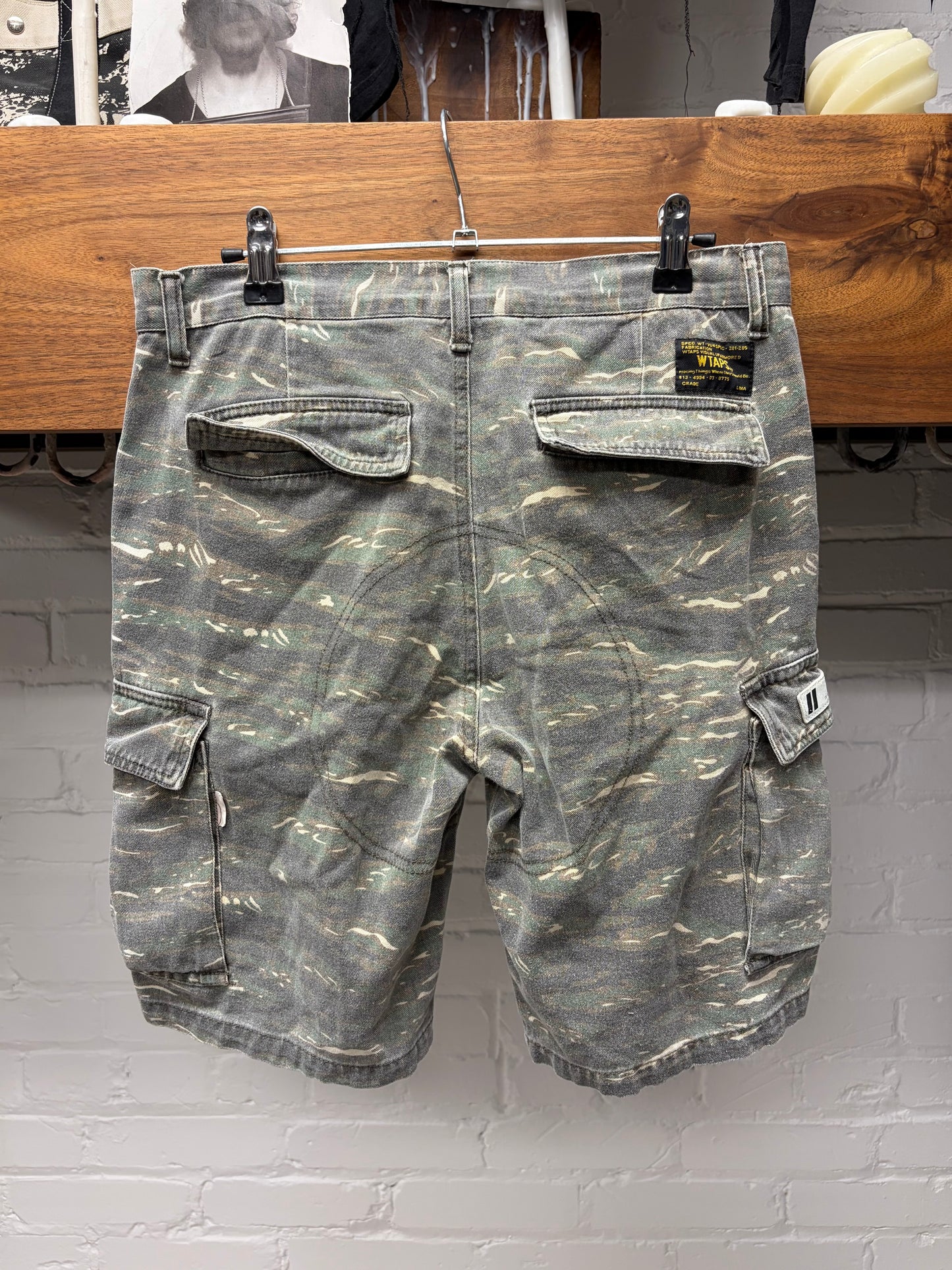 Wtaps Camoflage Denim Cargo Shorts