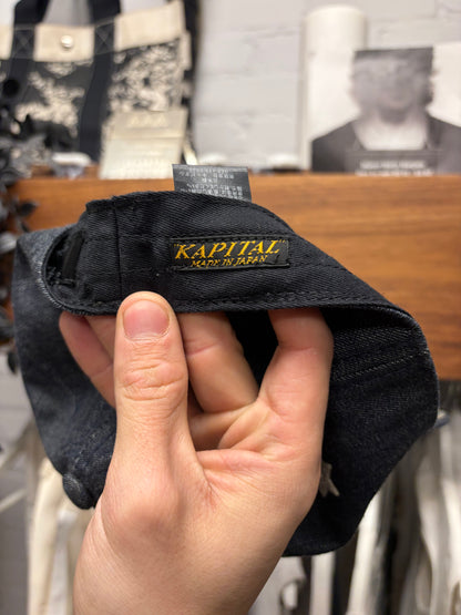 Kapital 10.5oz ‘Star’ Raw Blue Denim Fitted Hat