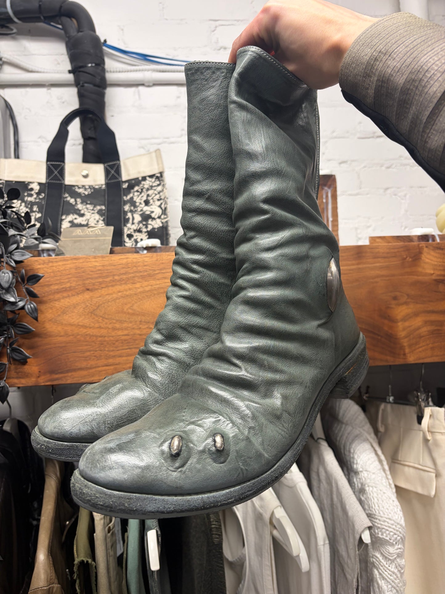 Carol Christian Poell ‘AM/2687P’ Prosthetic Horse Leather Tornado Zip Boots