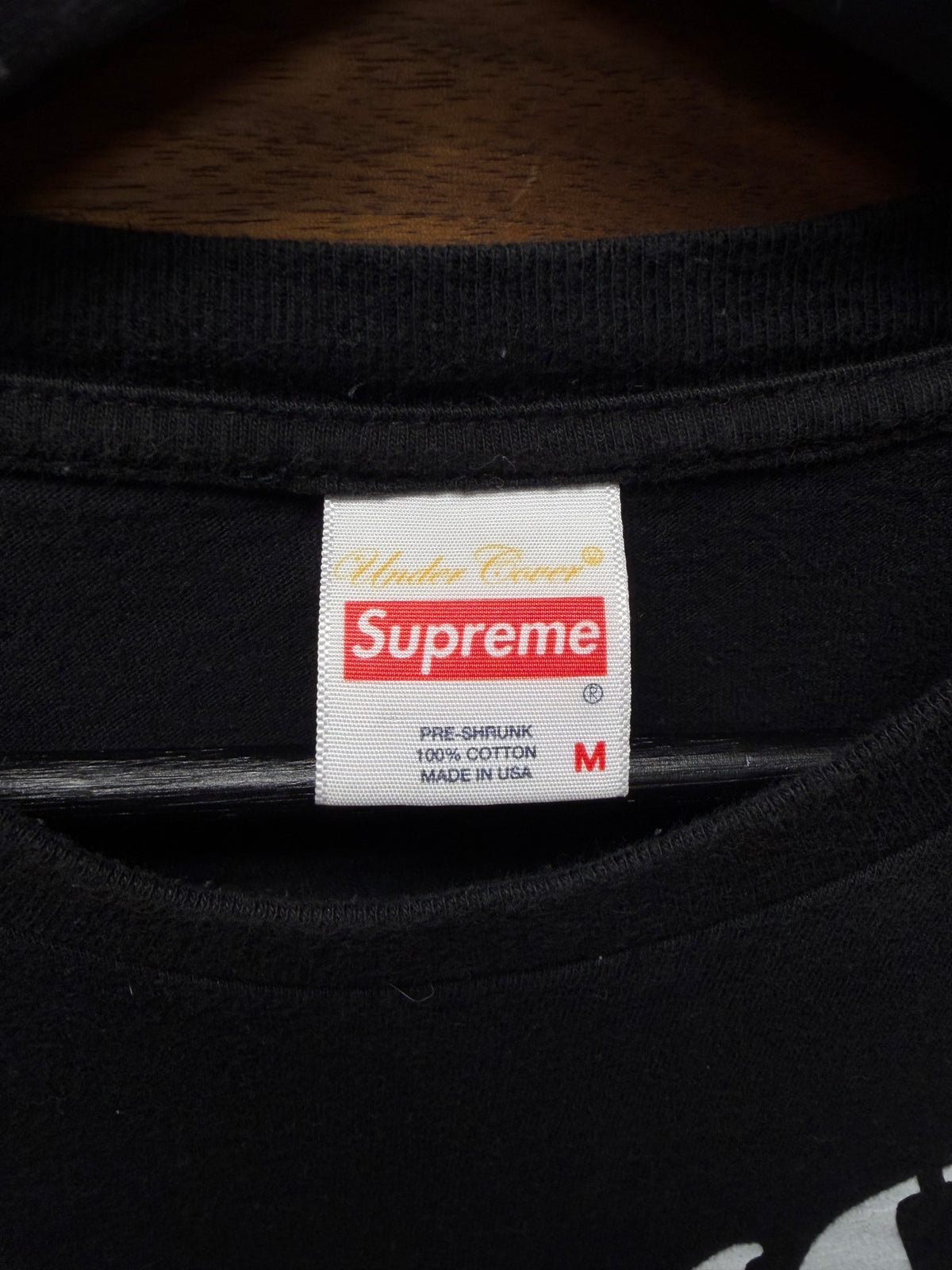 SS2018 Undercover x Supreme x Public Enemy ‘Crosshairs’ Black Graphic T-Shirt