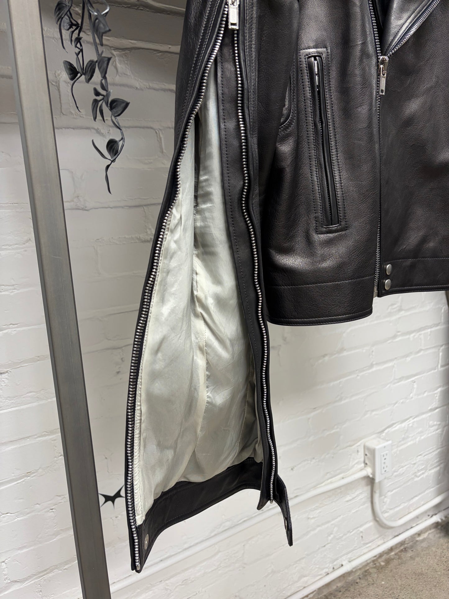 SS2020 Rick Owens ‘Tecuatl’ Dracubiker Black Calfskin Leather Perfecto Jacket