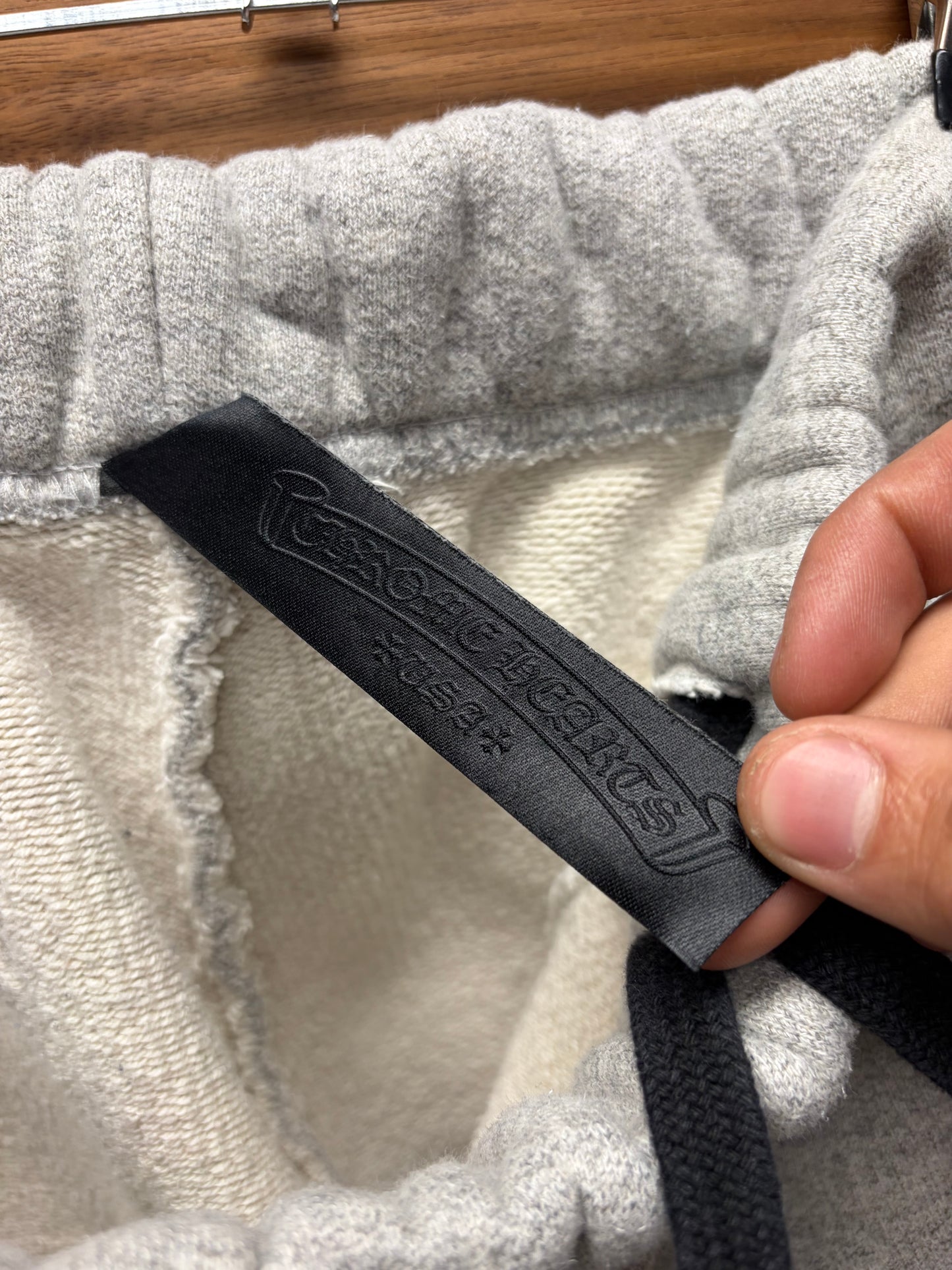 Chrome Hearts ‘CH Logo’ Heavyweight Patched Grey Cotton Shorts