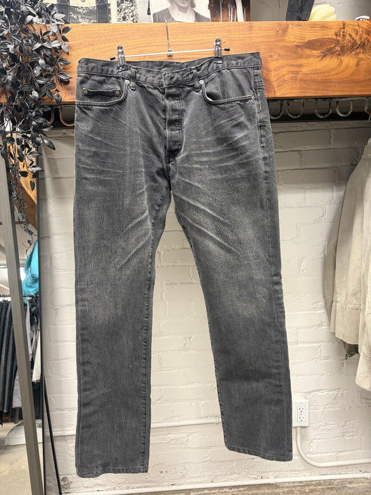 Dior Homme ‘Clawmark’ Washed Grey Skinny Jeans