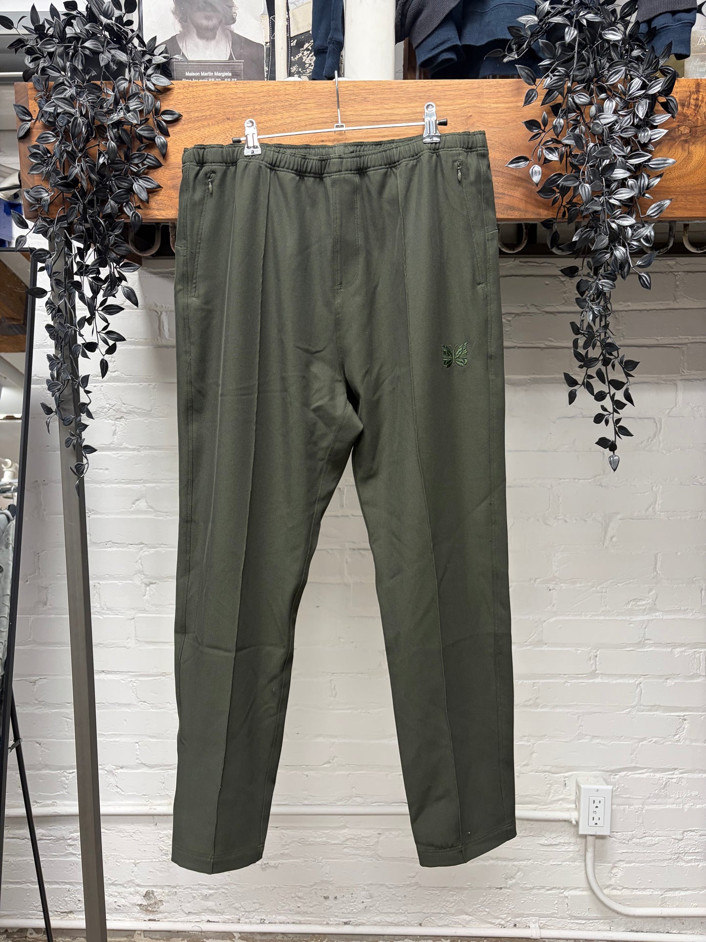 Needles Dark Green Pleated Track Pants