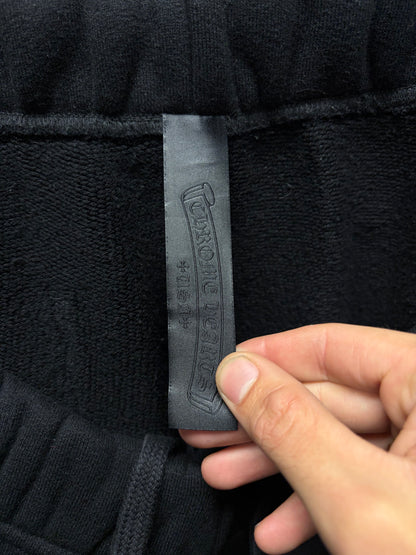 Chrome Hearts ‘Seven-11’ Black CH Patch Straight Leg Black Heavy Cotton Sweatpants