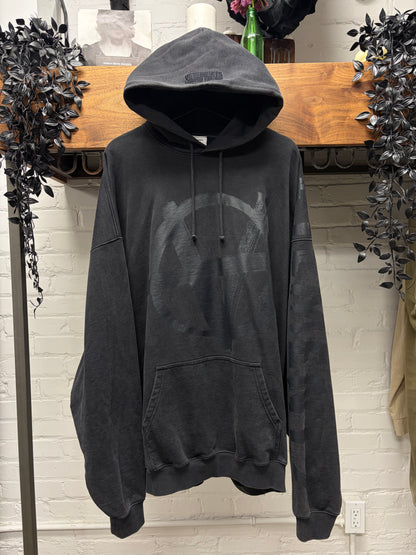 Vetements ‘Anarchy Logo’ Black Oversized Pullover Hoodie