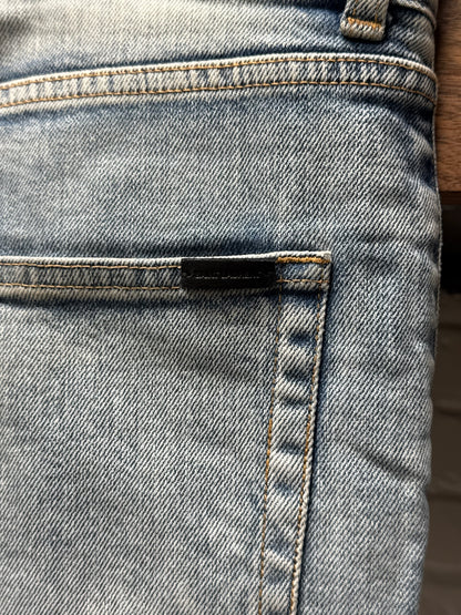2020 Saint Laurent ‘D02’ Skinny Blue Denim