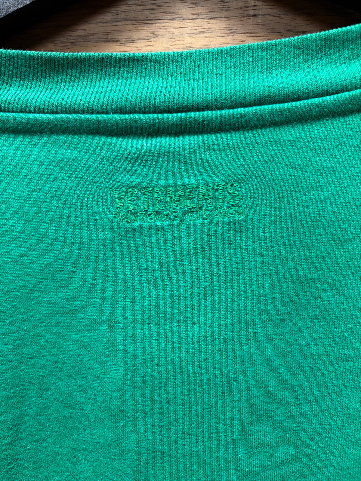 SS2020 Vetements ‘Weed Logo’ Reconstructed Double Tee Graphic T-Shirt