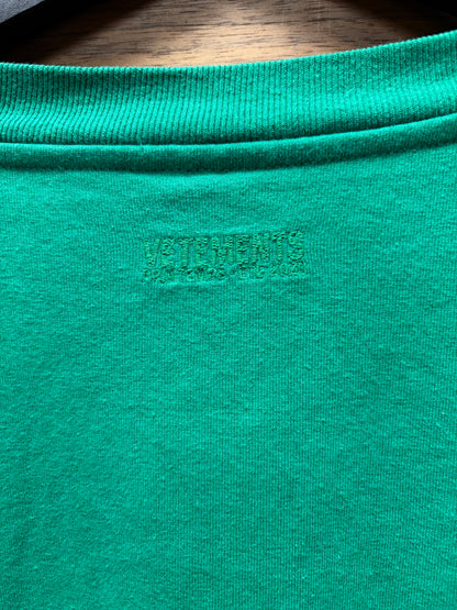 SS2020 Vetements ‘Weed Logo’ Reconstructed Double Tee Graphic T-Shirt