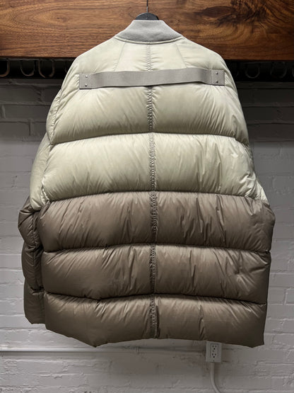 AW2021 Rick Owens ‘Gethsemane’ Milk/Dust Down Filled Bomber Jacket