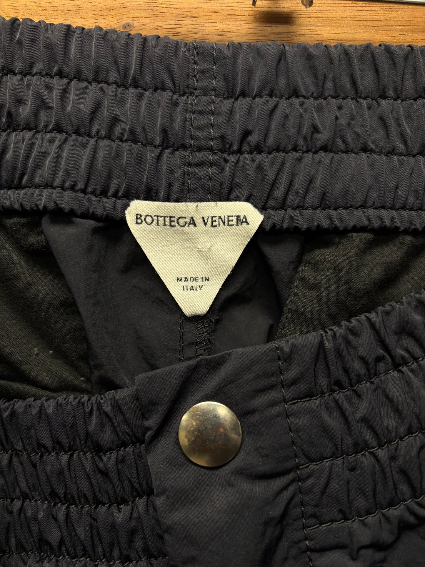 Bottega Veneta ‘Tech Nylon’ Exposed Zipper Straight Leg Cargo Pants