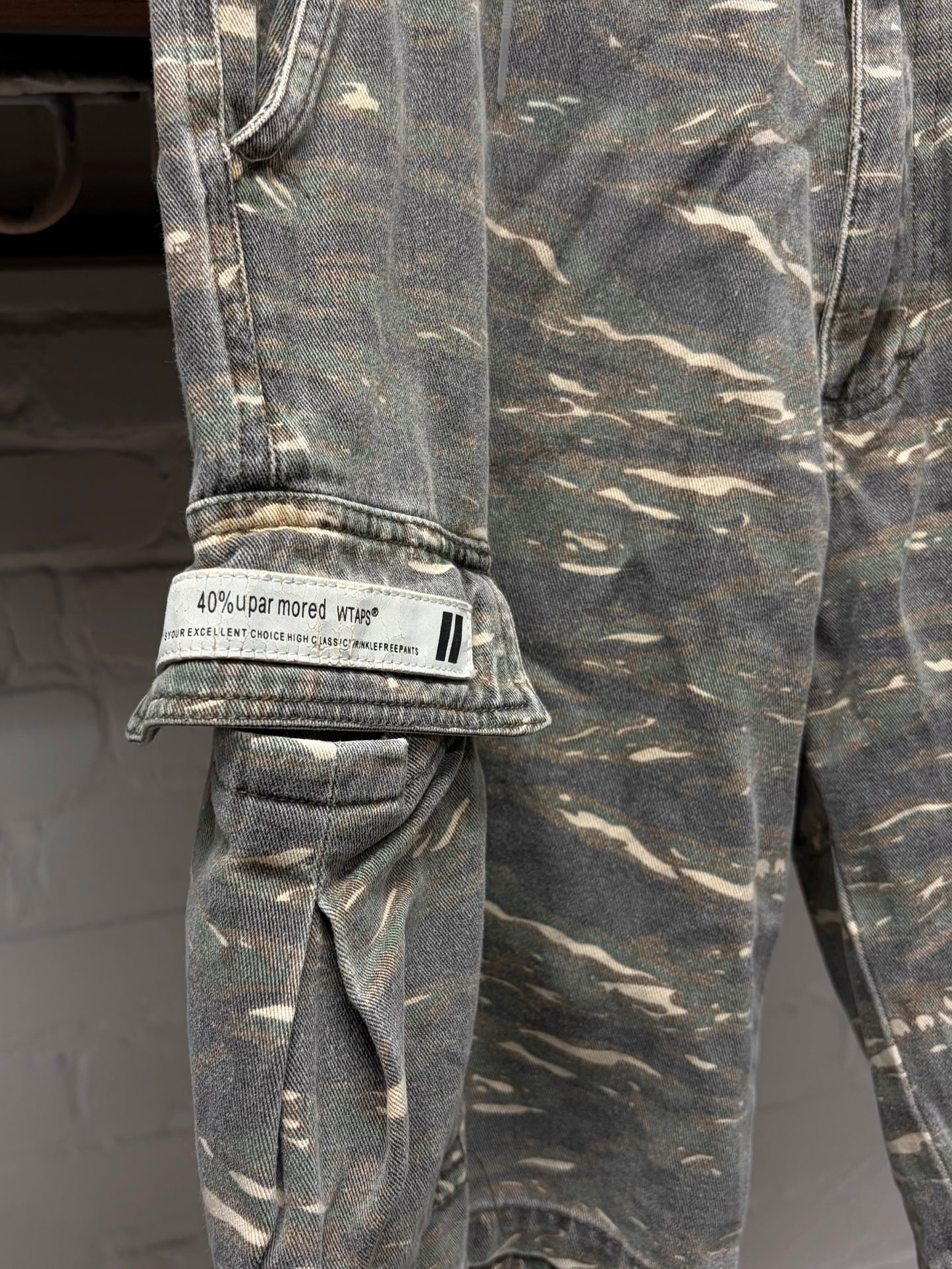 Wtaps Camoflage Denim Cargo Shorts
