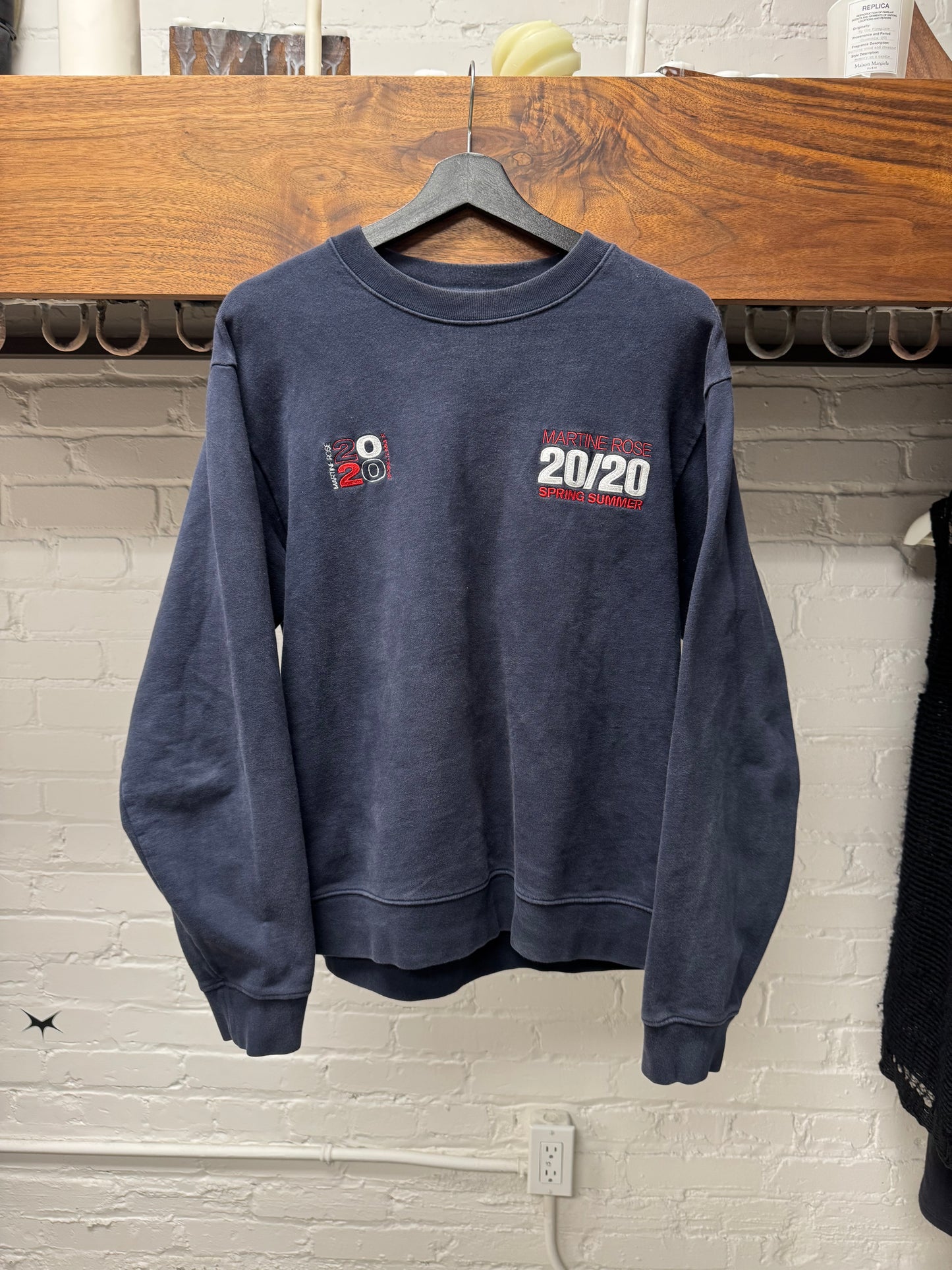 2020 Martine Rose ‘20/20 Vision’ Embroidered Logo Sweatshirt