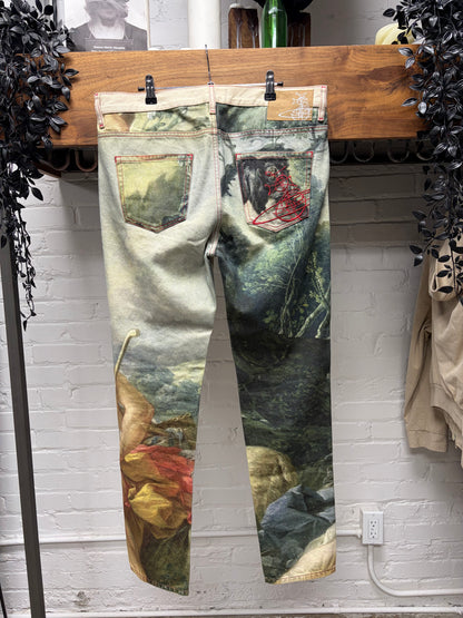 Vivenne Westwood ‘Shepard & Sleeping Shepherdess’ Full Print Denim