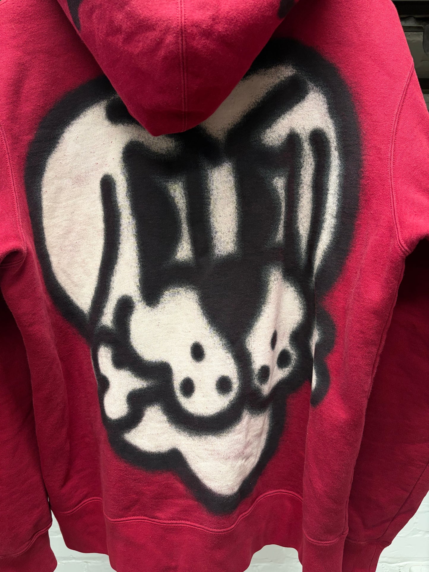 Supreme x Chito Airbrushed Graphic Red Zip-Up Hoodie