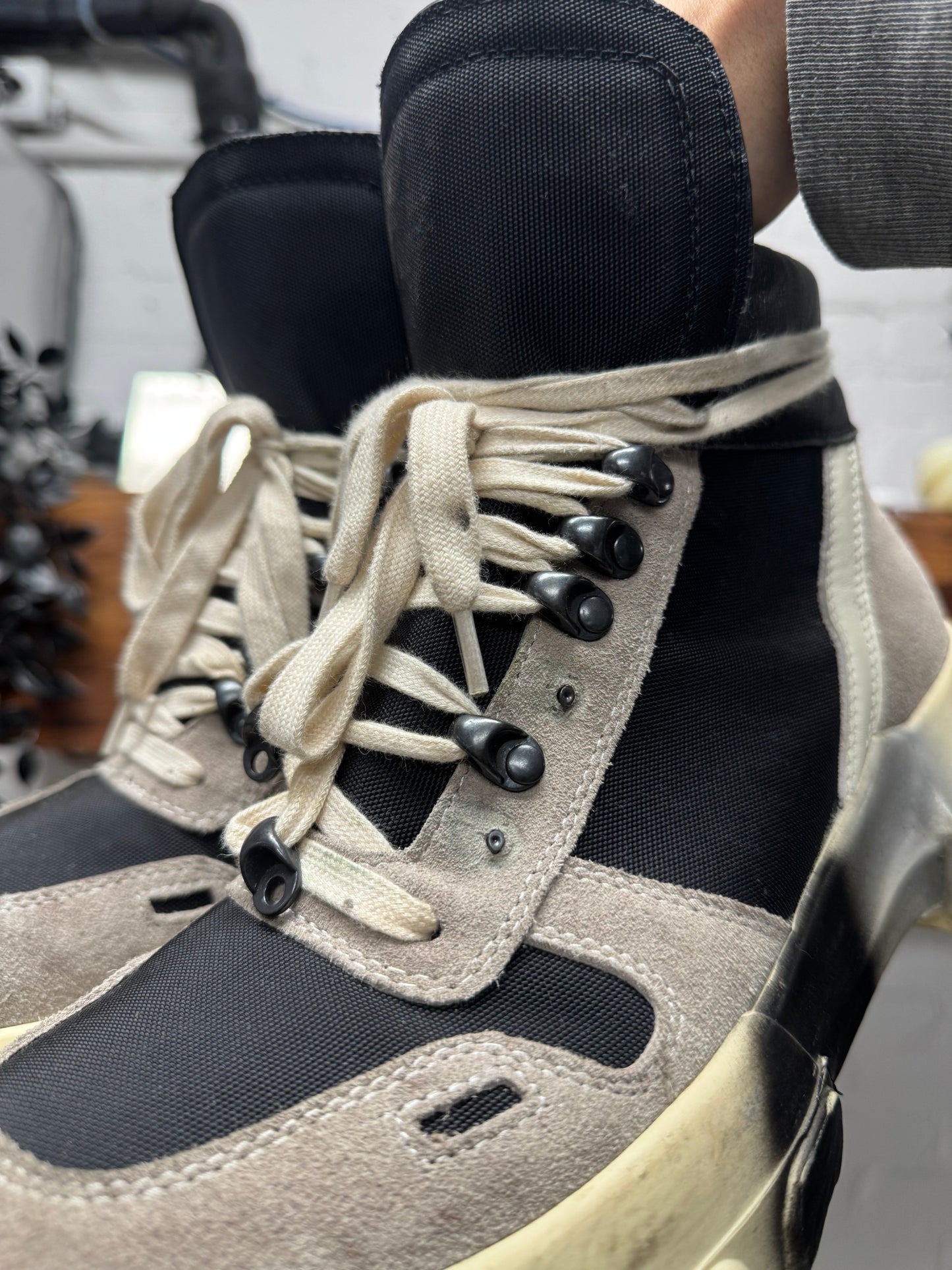 SAMPLE Rick Owens Tractor Boots
