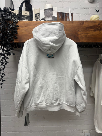 SS2024 Balenciaga ‘ Loop Sports Icon Logo’ Heavy Cotton Zip-Up Hoodie