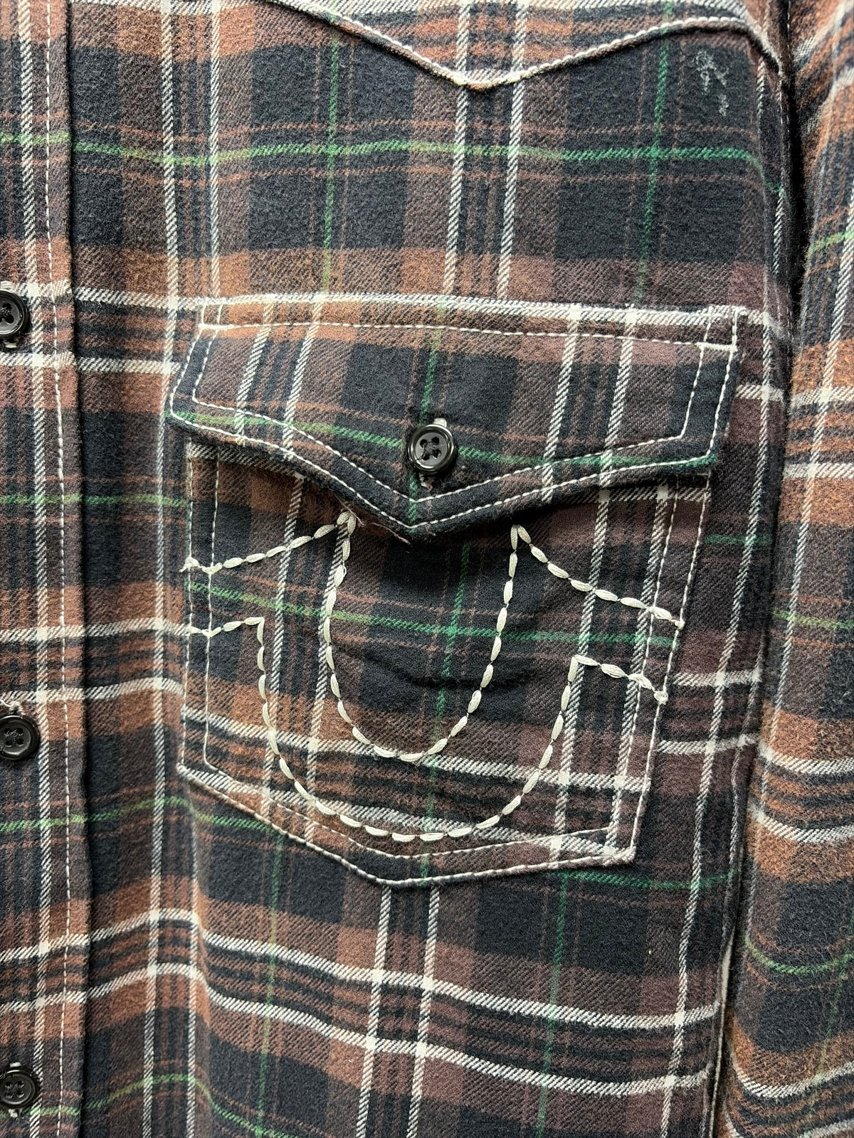 AW2025 Supreme x True Religion Quilted Plaid Flannel