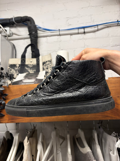 Balenciaga Triple Black ‘Arena’ High Top Sneakers