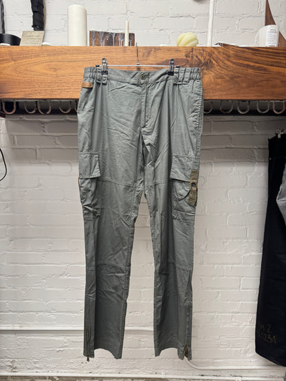 2000s Dolce & Gabbana Military Green 3D Pocket Cargo Pants