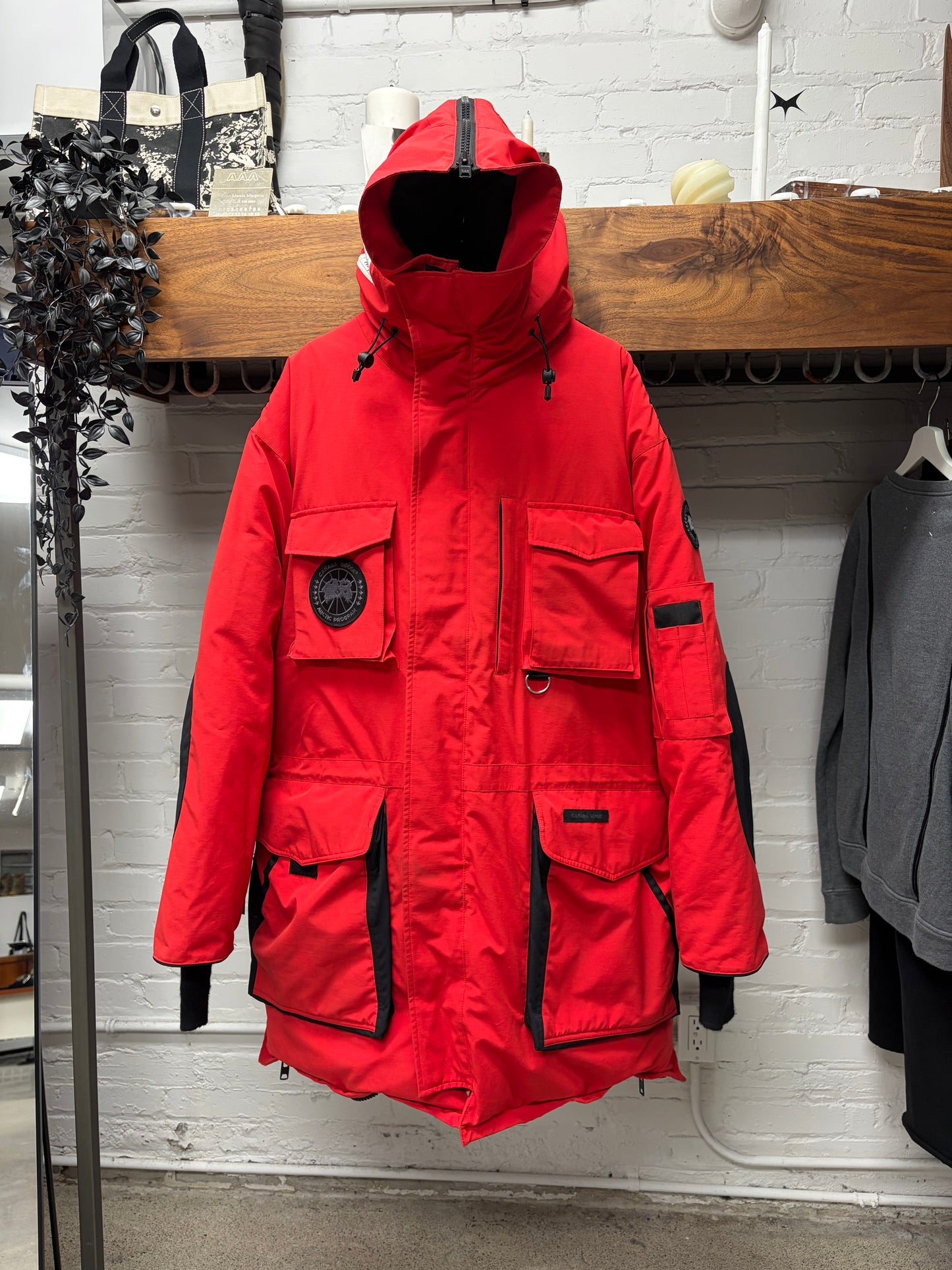 AW2017 Vetements x Canada Goose Down Filled Red/Black Parka