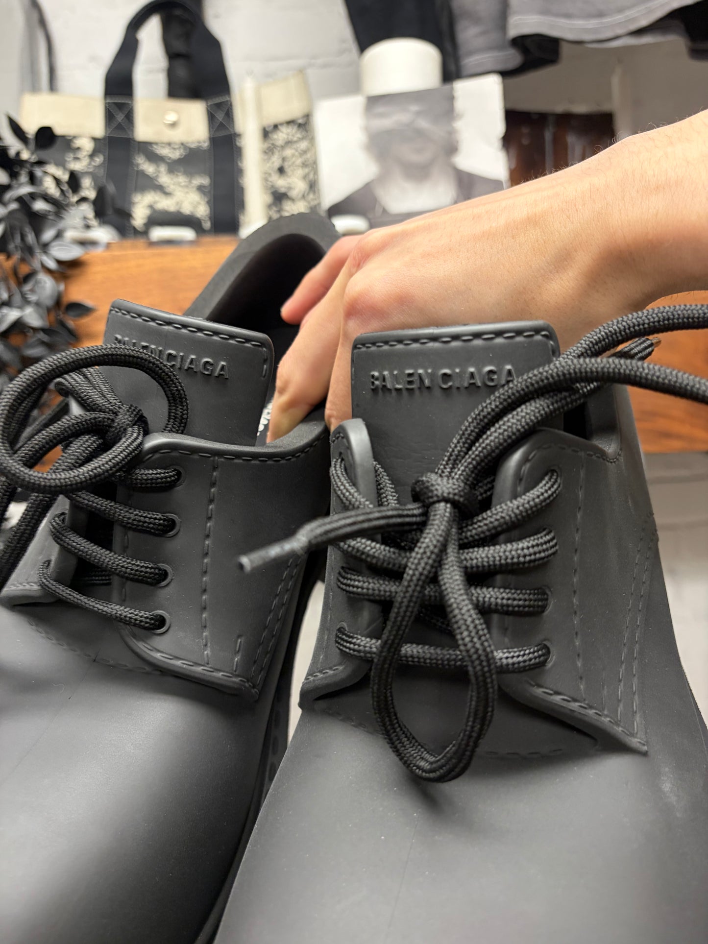 Balenciaga ‘Steriod’ Black Oversized Derbys