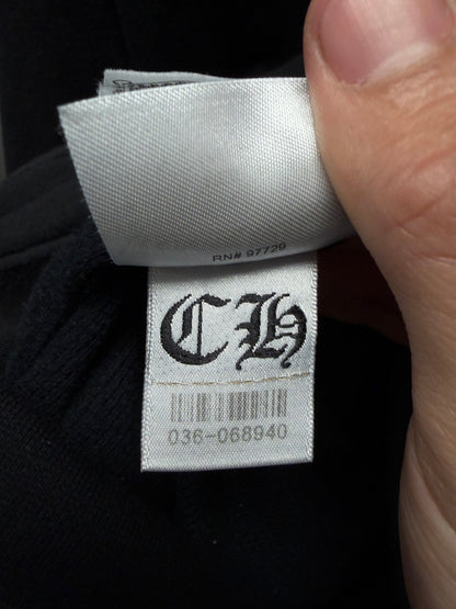 Chrome Hearts Thermal Lined ‘Floral Sleeve’ Black Dagger-Zip Hoodie