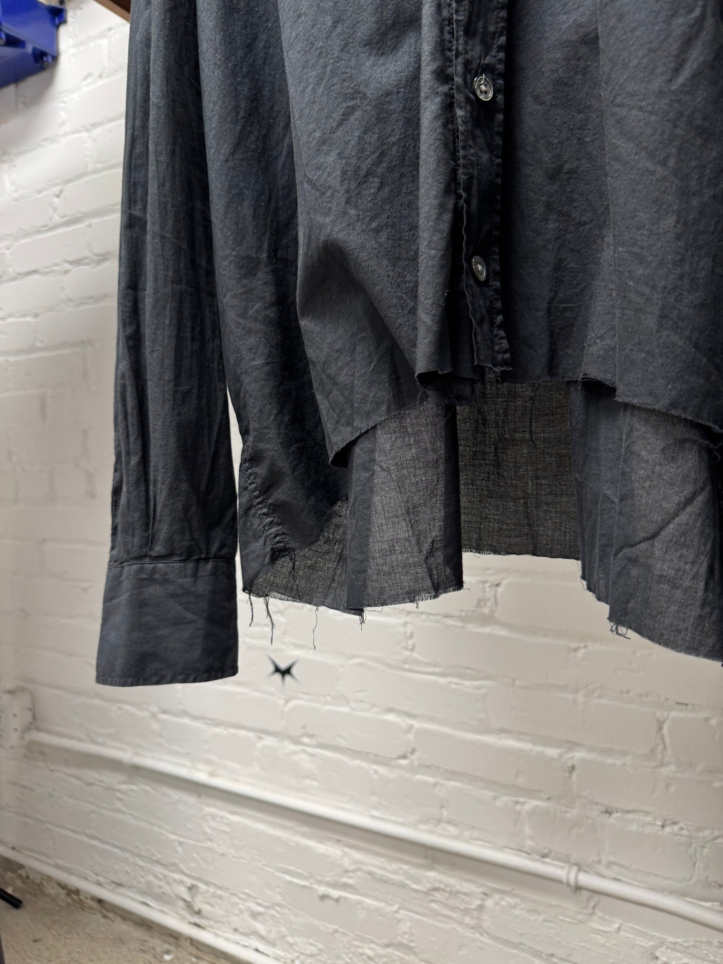 Our Legacy ‘Borrowed BD Shirt’ With Cropped Raw Hem