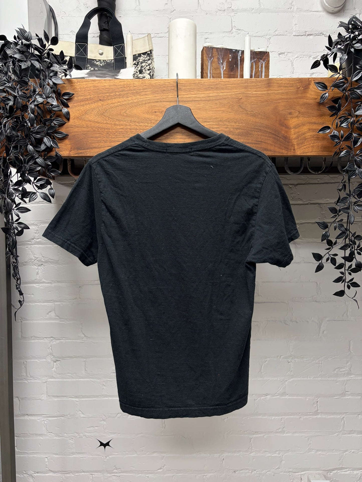 2000s Undercover ‘Nirvana’ Mirrored Logo Faded Black Graphic T-Shirt