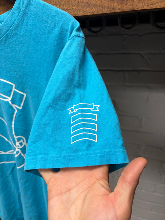 Number (N)ine ‘Shield Crest’ Blue/White Graphic T-Shirt