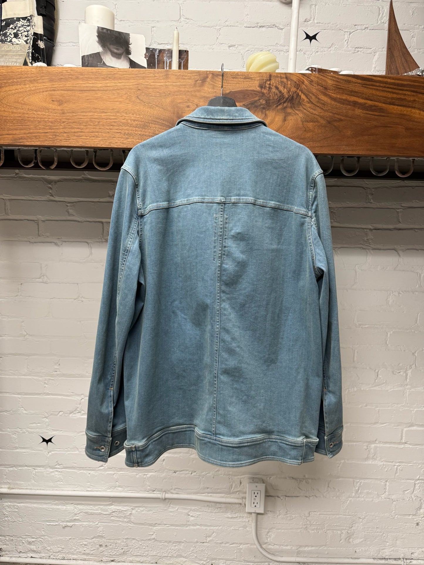Rick Owens DRKSHDW ‘Soft Blue’ Denim Workers Jacket