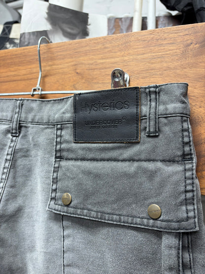 Undercover x Hysteric Glamour Paint Splattered Grey Skinny Jeans