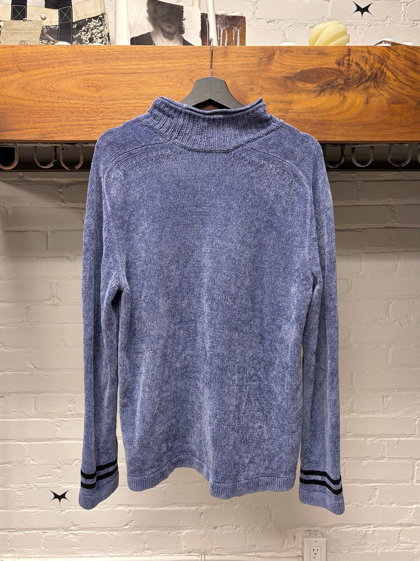 Dior x Stone Island Purple Wool Knit Sweater