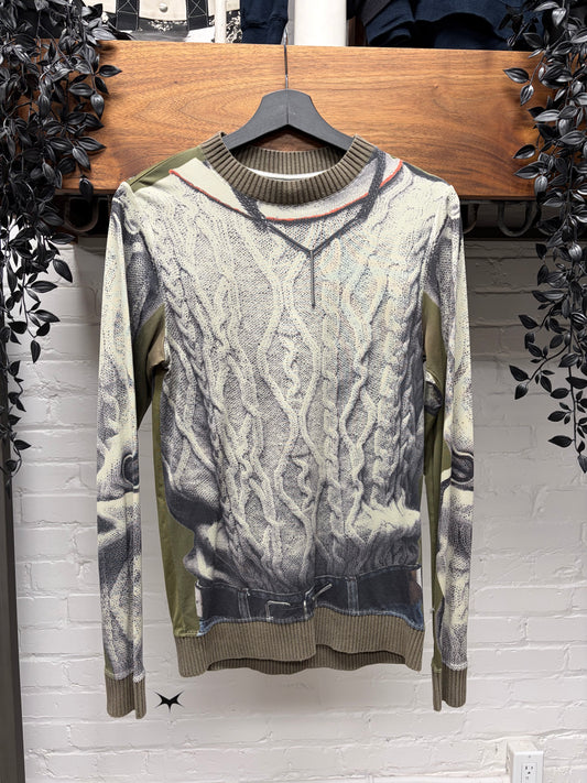 Jean Paul Gaultier x Y Project Trompe L’œil Mesh Long Sleeve Shirt