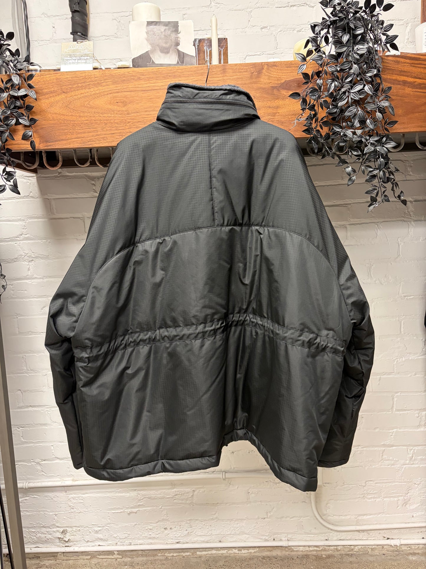 AW2022 Balenciaga Reversible Black Ripstop/Wool ‘Buffalo’ Jacket
